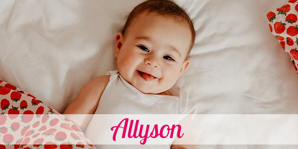 Namensbild von Allyson auf vorname.com