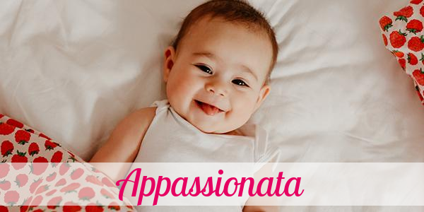 Namensbild von Appassionata auf vorname.com