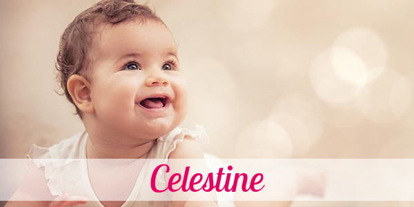 Namensbild von Celestine auf vorname.com