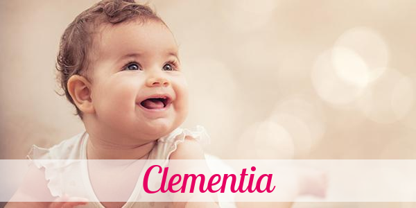Namensbild von Clementia auf vorname.com