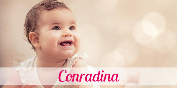 Namensbild von Conradina auf vorname.com