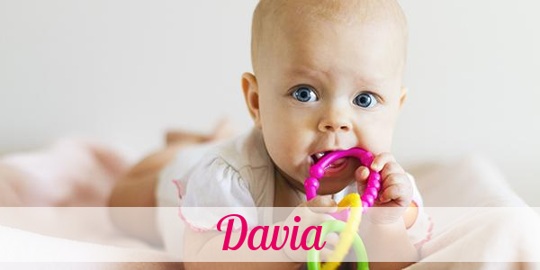 Namensbild von Davia auf vorname.com