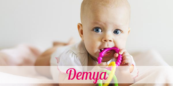 Namensbild von Demya auf vorname.com