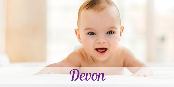 Namensbild von Devon auf vorname.com