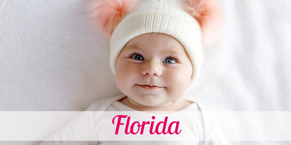 Namensbild von Florida auf vorname.com