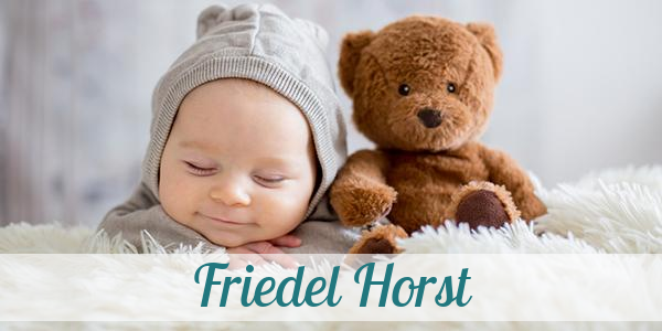Namensbild von Friedel Horst auf vorname.com