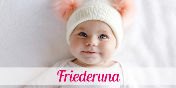 Namensbild von Friederuna auf vorname.com