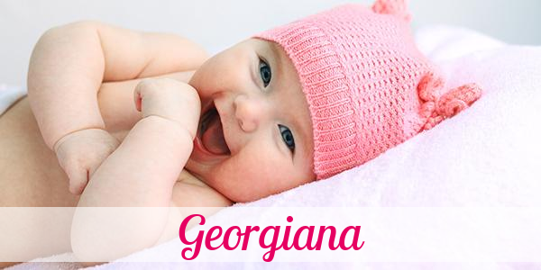 Namensbild von Georgiana auf vorname.com