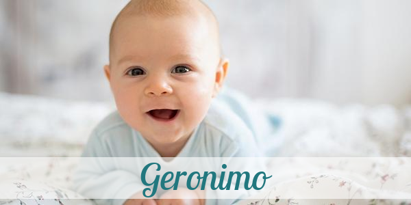 Namensbild von Geronimo auf vorname.com