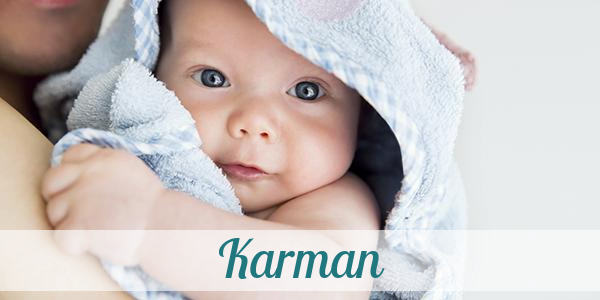 Namensbild von Karman auf vorname.com