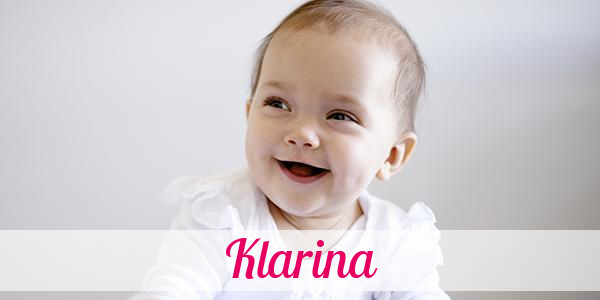 Namensbild von Klarina auf vorname.com