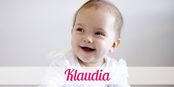 Namensbild von Klaudia auf vorname.com