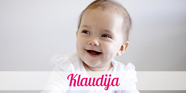 Namensbild von Klaudija auf vorname.com