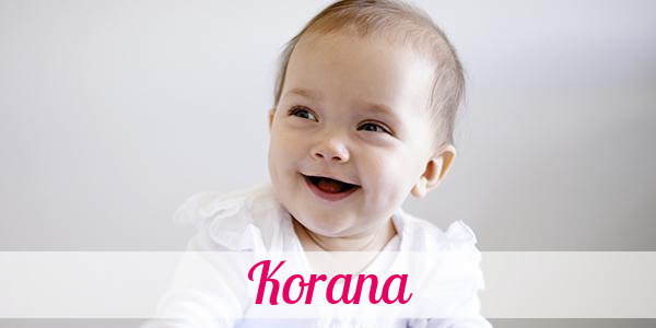 Namensbild von Korana auf vorname.com