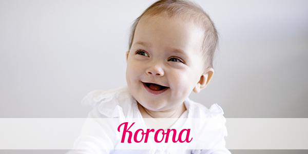 Namensbild von Korona auf vorname.com