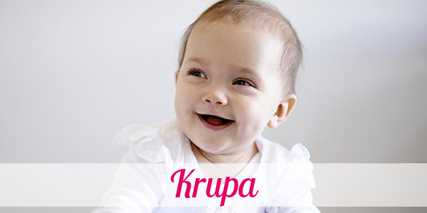 Namensbild von Krupa auf vorname.com