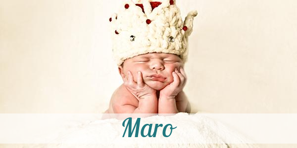 Namensbild von Maro auf vorname.com