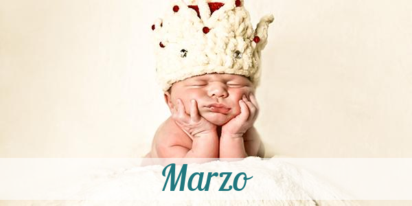 Namensbild von Marzo auf vorname.com