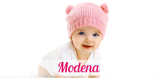 Namensbild von Modena auf vorname.com