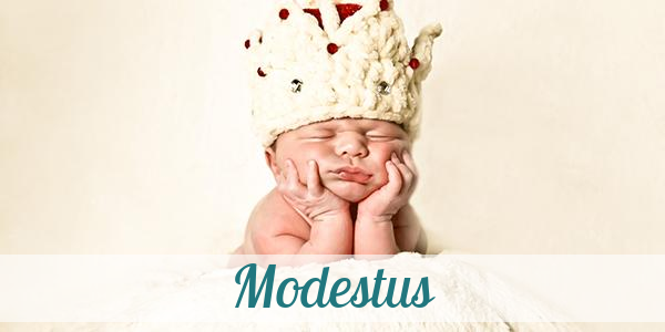 Namensbild von Modestus auf vorname.com