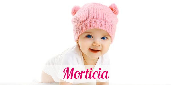 Namensbild von Morticia auf vorname.com