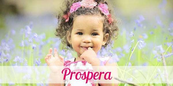 Namensbild von Prospera auf vorname.com