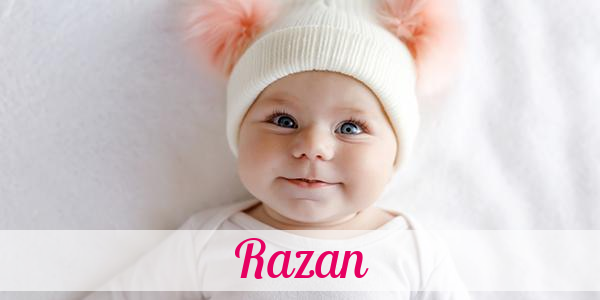 Namensbild von Razan auf vorname.com