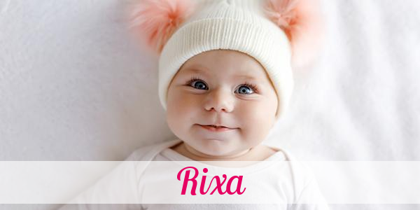 Namensbild von Rixa auf vorname.com