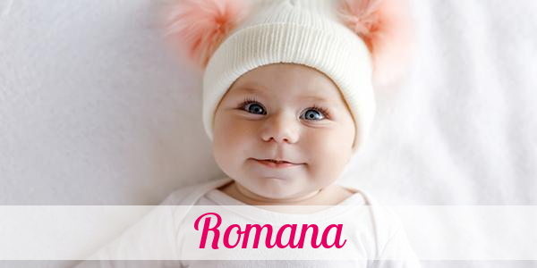 Namensbild von Romana auf vorname.com