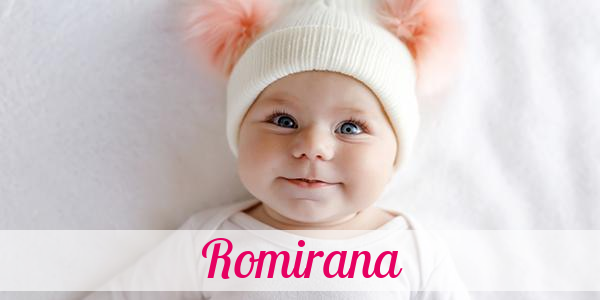 Namensbild von Romirana auf vorname.com