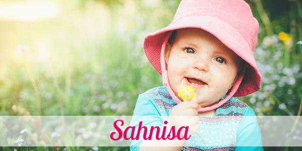 Namensbild von Sahnisa auf vorname.com