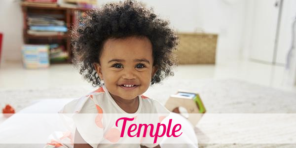 Namensbild von Temple auf vorname.com