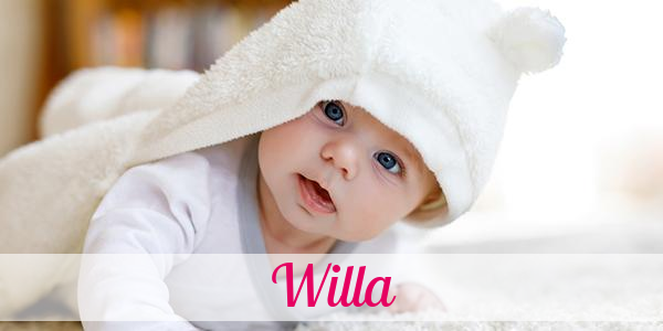 Namensbild von Willa auf vorname.com
