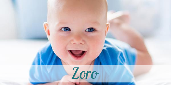 Namensbild von Zoro auf vorname.com