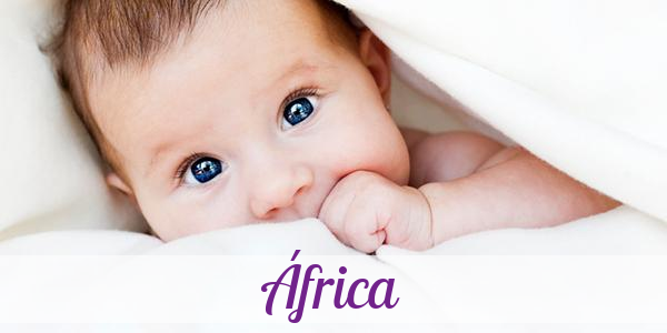 Namensbild von África auf vorname.com