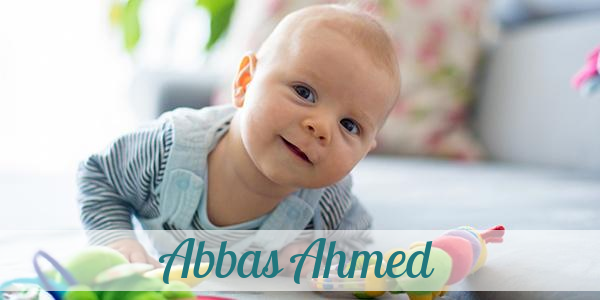 Namensbild von Abbas Ahmed auf vorname.com