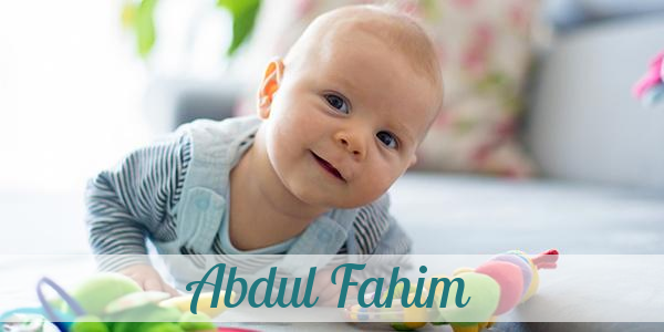 Namensbild von Abdul Fahim auf vorname.com