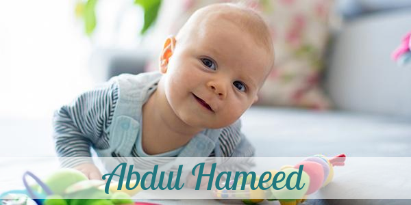 Namensbild von Abdul Hameed auf vorname.com