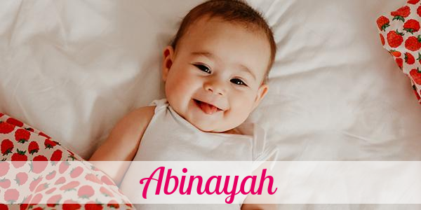 Namensbild von Abinayah auf vorname.com