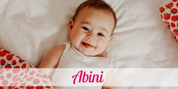 Namensbild von Abini auf vorname.com