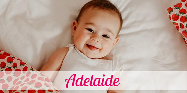 Namensbild von Adelaide auf vorname.com