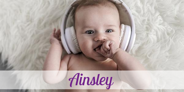 Namensbild von Ainsley auf vorname.com