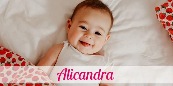 Namensbild von Alicandra auf vorname.com