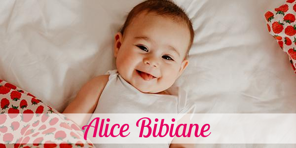 Namensbild von Alice Bibiane auf vorname.com
