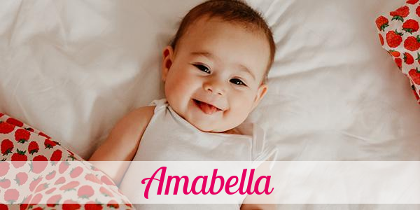 Namensbild von Amabella auf vorname.com