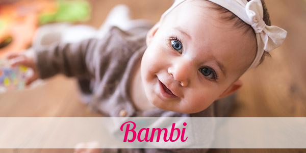 Namensbild von Bambi auf vorname.com