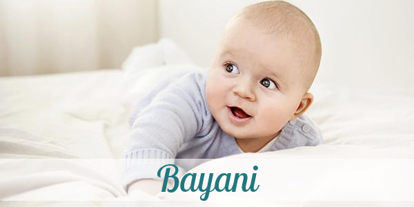 Namensbild von Bayani auf vorname.com