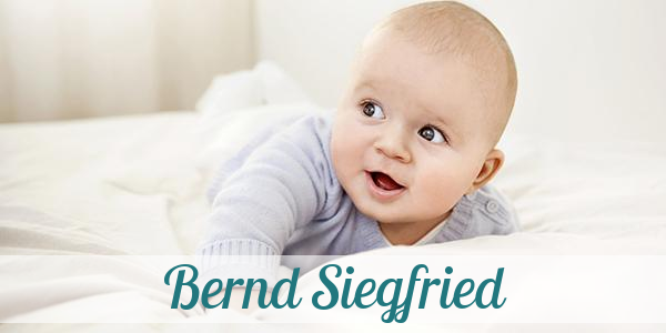 Namensbild von Bernd Siegfried auf vorname.com