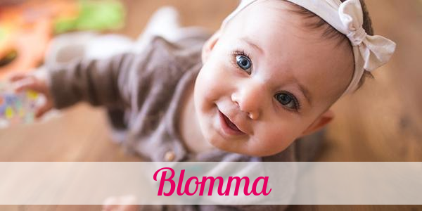 Namensbild von Blomma auf vorname.com