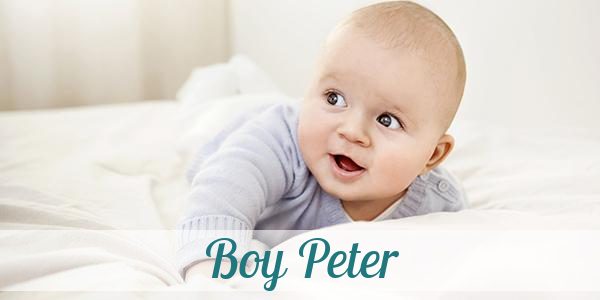 Namensbild von Boy Peter auf vorname.com